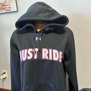 Under Armour Just Ride Womens Large Black Hoodie